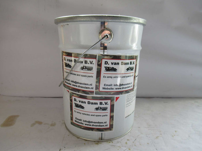 5L blik verf RAL 6014 mat met handvat, alleen afhalen. 5L blik verf RAL 6014 mat met handvat, alleen afhalen.