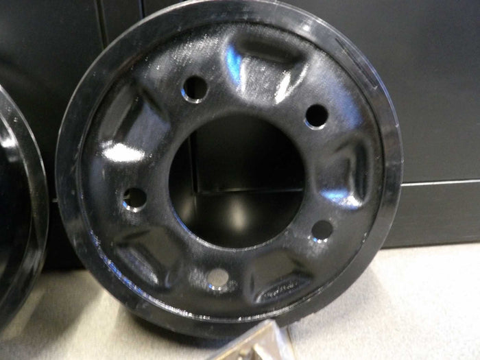 Remschoen as-set met remtrommels, remschoensets, excentrische bouten en veren voor voor- en achteras