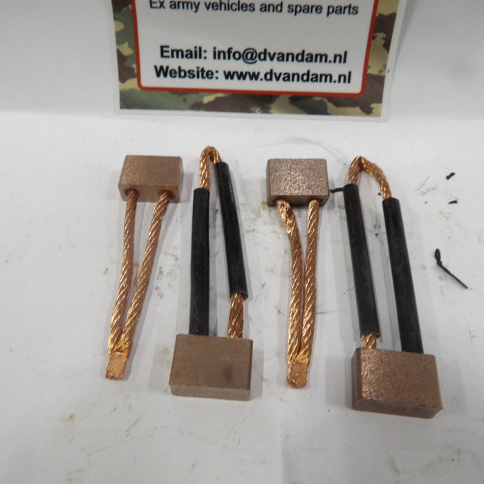 Koolborstel set startmotor 6 + 12 V