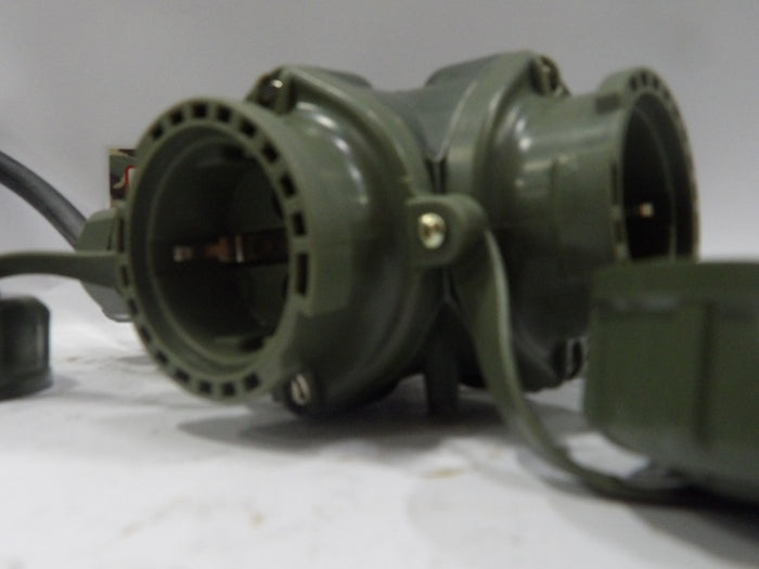 Bals Elektrotechnik 7400 - 3-voudige koppeling - 250 V - Groen IP67 - NOS
