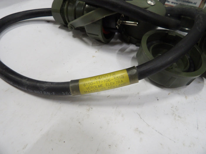 Bals Elektrotechnik 7400 - 3-voudige koppeling - 250 V - Groen IP67 - NOS