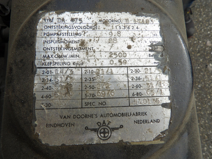 DAF DA 475 motor