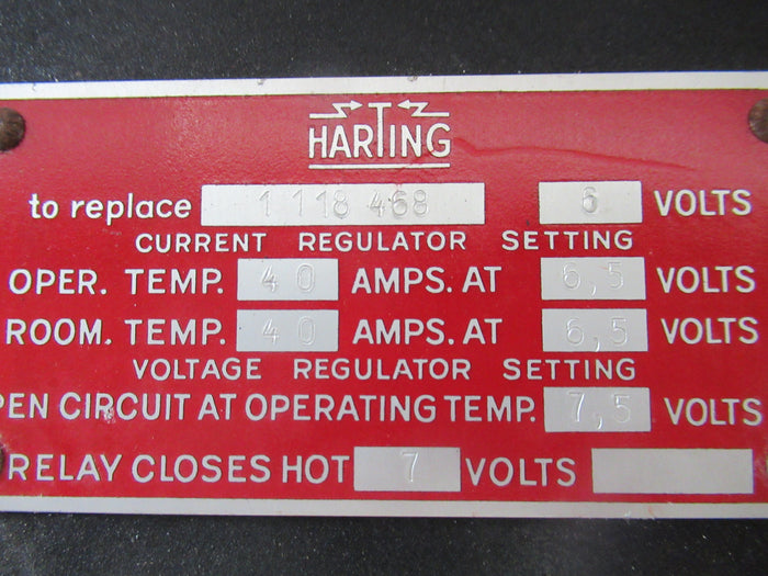 Spanningsregelaar 6 volt 40 amp (NOS)