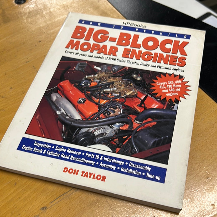 Boek: How to rebuild Big-Block Mopar Engines