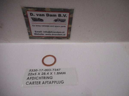 Afdichtring carter aftapplug