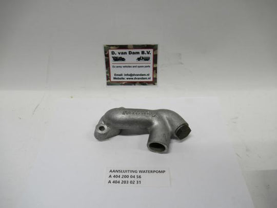 Aansluiting waterpomp