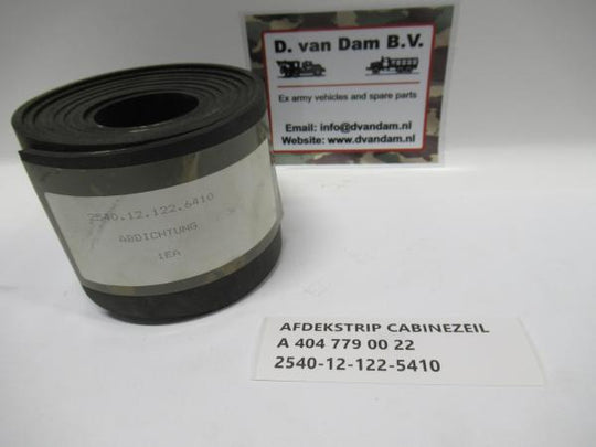 Afdekstrip cabinezeil