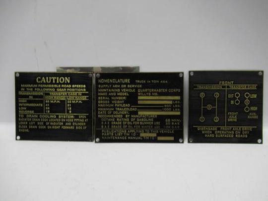 Dataplaat set, vroeg, messing